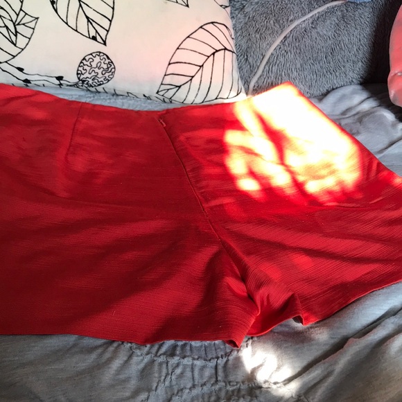 Topshop Red Wraparound Skort - Picture 3 of 3